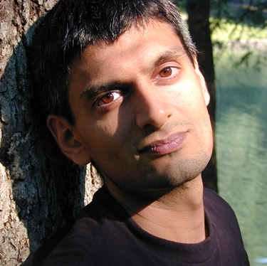 Head shot of Kazim Ali, poet and novelist, who will speak at CSUEB on October 21.